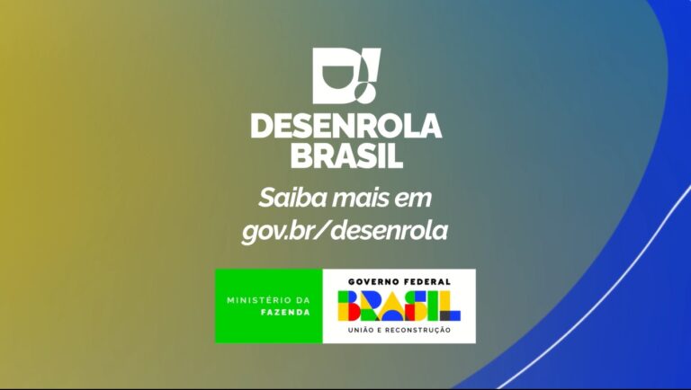 Logo do programa Desenrola Brasil, uma iniciativa do governo para ajudar na renegociação de dívidas e melhorar a saúde financeira dos brasileiros